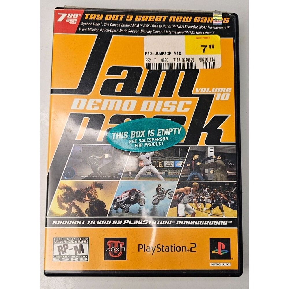 Jampack Vol. 10 (Sony PlayStation 2, 2004) Complete in Box